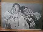 Vintage Stan Laurel und Oliver Hardy Comedy Duo Poster lustig Lou Bud 14100