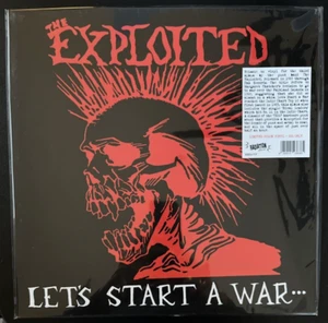 EXPLOITED LETS START A WAR YELLOW VINYL LP IMPORT LTD NEW SEALED BENT CORNER - Picture 1 of 2