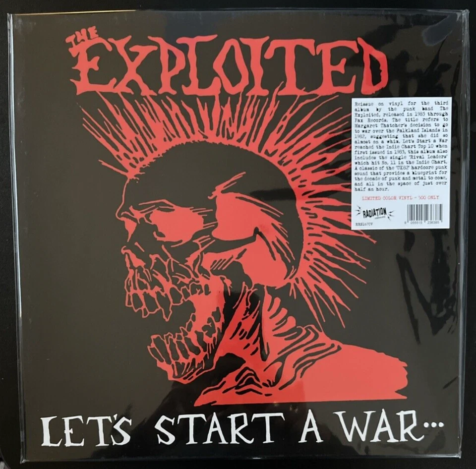THE EXPLOITED LET'S START A WAR... SAID MAGGIE ONE DAY LP