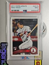 2011 Topps Update Mike Trout Rookie RC Baseball Card #US175 - Graded PSA 9