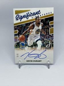 KEVIN DURANT 2017-18 PANINI DONRUSS SIGNIFICANT SIGNATURES AUTO #5/5