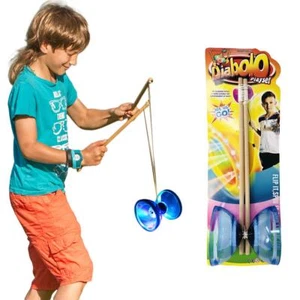 Hard Plastic Juggling Diablo With Led Big Top Light Up Set Toy Sticks Circus Toy - Picture 1 of 12