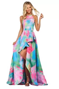 Sherri Hill Größe 10 bunt Multi-Kleid 53871 Poly-Reißverschluss gepolsterte Seitentaschen #CL - Bild 1 von 6