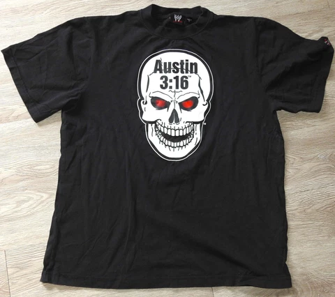 Vintage WWE Stone Cold Steve Austin FORGET FEAR DRINK BEER  3:16  T-Shirt Size L Cover