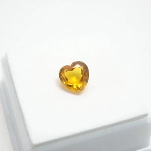 Madeira Citrine Heart - 2.70ct - 8x8mm - Madeira Citrine Loose Gemstone - Picture 1 of 6