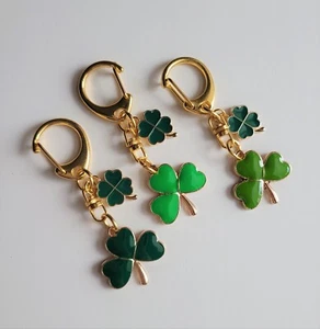 St. Patrick's day keychain, Handmade Shamrock keychain, Lucky clover keychain - Picture 1 of 7