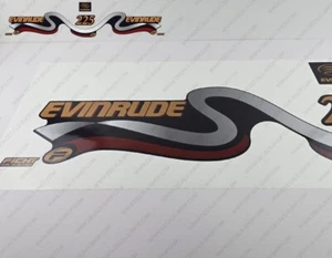Evinrude 225 hp Ficht Fuel Injection 1999-2000 Blue Cowl outboard decals sticker - Imagen 1 de 7