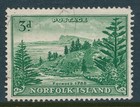 1959 NORFOLK ISLAND 3d EMERALD GREEN BALL BAY FINE USED SG6a