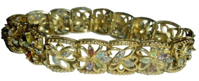 Браслет с драгоценными камнями Ross Simons Gold Over 925 Silver GP 7,5 дюйма - Изображение 1 из 4