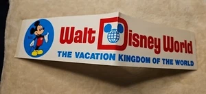 Walt Disney World Bumper Sticker Vacation Kingdom Of The World 14” x 3” Vintage - Picture 1 of 2