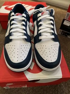 Size 10 - Nike Dunk Low Velarian Blue/White - Picture 1 of 7