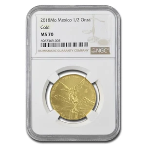 2018 Mexico 1/2 oz Gold Libertad MS-70 NGC - Picture 1 of 3