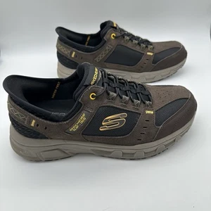 Skechers Sneaker Herren 9 Oak Canyon Slipper Braun Schwarz Trail Comfort Schuhe - Bild 1 von 12