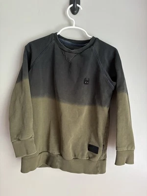 Munster Green/Black Crew Neck Pullover Sweater Shirt Boys Size 6 Thumb Holes - Image 1 of 4