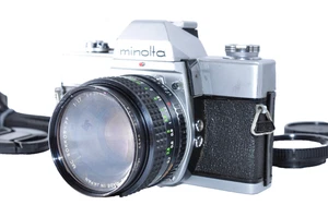 MINOLTA SRT 101 SLR 35mm Film Camera w/ MC Rokkor-PF 50mm F/1.7 Lens From Japan - Picture 1 of 24