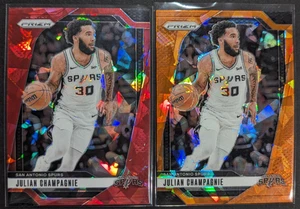 2024-25 Panini Prizm Julian Champagnie Cracked Ice Lot 2 San Antionio Spurs #172 - Picture 1 of 9