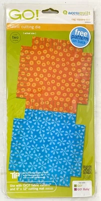 Accuquilt Go! Troquel de corte de tela de edredón de trapo cuadrado 5-1/4" artículo 55033 sellado Foto 1 de 3
