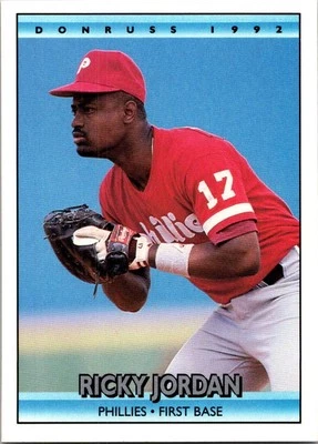 1992 Donruss #458 Ricky Jordan - Image 1 of 2