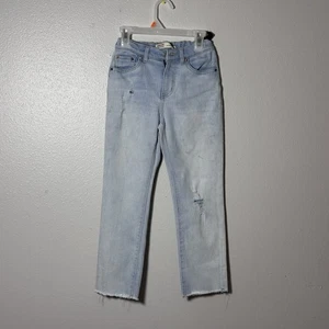Levi’s Kids Denim Heritage High Rise Ankle Straight Jeans Ripped size 10R - Picture 1 of 10