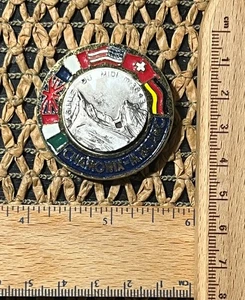 Insignia pico montaña en el macizo del Mont Blanc de los Alpes franceses - Imagen 1 de 6