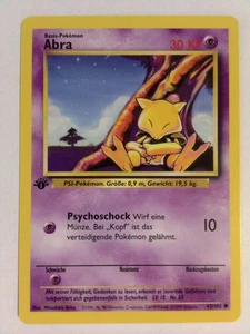 Pokemon Abra Base Set 1st Edition German - Picture 1 of 2