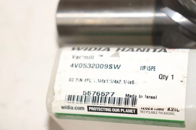 Fresadora de extremo cuadrado Widia Hanita 1-1/4" diámetro de fresado 2 1/4" longitud de corte Foto 1 de 3