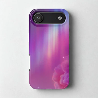  Funda Teléfono Rosa Aurora Resistente a Impactos iPhone Modelo 17/16/15/14  Foto 1 de 4