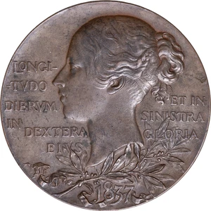 1897 60th Year of Reign Victoria Large Bronze Medal Sexagesimum Year - Picture 1 of 2