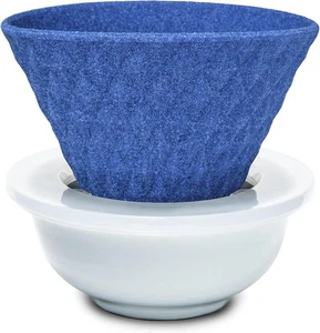 Wablade ekubo Ceramic Reusable Coffee Filter, Blue, Paperless Pour Over Dripper - Picture 1 of 8