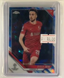 Topps Chrome Sapphire UEFA 2021/22 - DIOGO JOTA Liverpool 180 - Picture 1 of 2