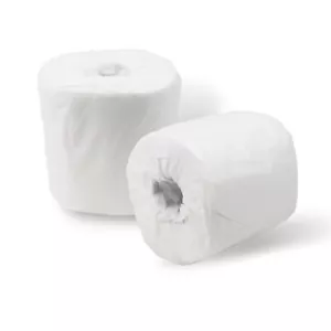 Papel higiénico para pulpa de madera de 2 capas 2400 rollos 500 hojas/rollo seguro séptico blanco - Imagen 1 de 5