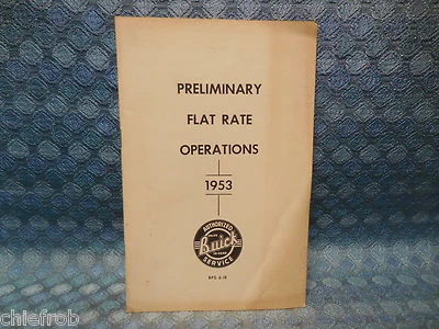 Buick 1953 manual de tarifa plana original - serie preliminar 40 50 60 70 Foto 1 de 4
