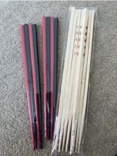NEW 3 Packs Of Chopsticks, 8 Pairs, Great For Chinese new Year, Red/black/cream