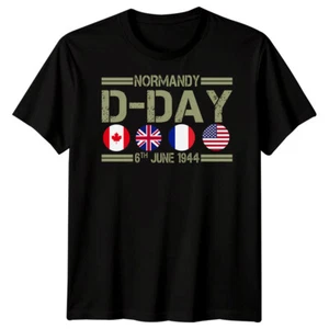 Camiseta Familia Normandía Día D Camiseta 1944 Segunda Guerra Mundial Historia Militar Conjunto #DD - Imagen 1 de 19