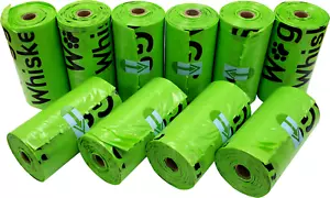 DOG PET WASTE BIODEGRADABLE POOP BAGS UNSCENTED REFILL ROLLS - Picture 1 of 4