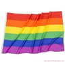 Rainbow Flag 3 feet by 5 FT Gay Pride Lesbian 36" x 60" LGBT Flag with Grommets
