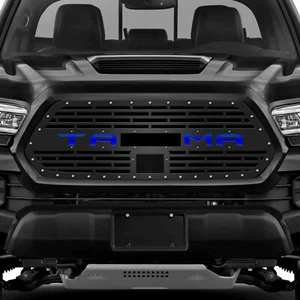300 INDUSTRIES Aftermarket Steel Grille for 2018-2022 Tacoma Pickup BLUE INSERT - Picture 1 of 3
