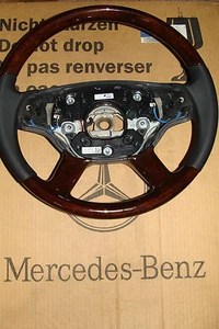 Mercedes Holzlenkrad w216 CL S klasse w221 steering wheel AMG a 2214603003 NEU - Picture 1 of 2