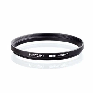 RISE(UK) 58mm-58mm 58-58 mm 58 to 58 Extend Ring Filter Adapter black free shipp - Picture 1 of 3