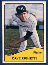 1979 TCMA West Haven Yankees Dave Righetti Minor League #21 NM+