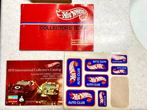 Vintage Hot Wheels 1970 International Collector’s Catalog, 1982 Catalog Stickers - Picture 1 of 11