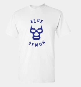  Camicia Blue Demon,El Santo,Rayo de Jalisco,mil mascara, Pagano,Solar Lucha libre - Foto 1 di 1