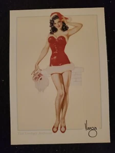 DICIEMBRE 1945 - Tarjeta coleccionable clásica Varga Navidad Pin-Up Girl prototipo 1993 - Imagen 1 de 4