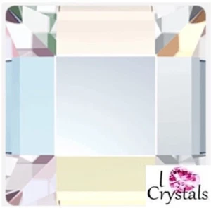 2.2mm Mini SQUARE 2400 CRYSTAL AB IHC Austrian Flatback Rhinestones 144 pcs - Picture 1 of 4