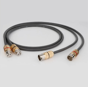 Pair Audio HiFi XLR Cables Signal Wire Original Glod Plated Connectors 3Pin Plug