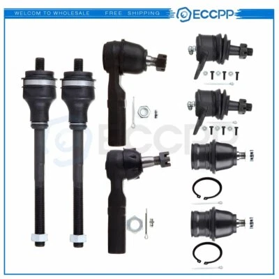 8pcs Front Ball Joints Tie Rods Suspension For 97-99 Dodge Dakota & Durango 4WD - Изображение 1 из 4