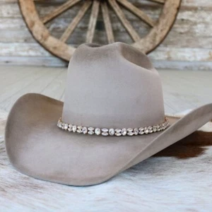 Rose Gold Rhinestone Bling Hat Band - The Kate - Picture 1 of 8
