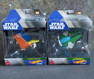 Star Wars Hot Wheels Starships PROTOTYPE Chase Imperial Shuttle + Jedi Intercept - Picture 1 of 15
