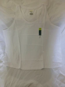 CANOTTA TEK GEAR RACERBACK BIANCA DONNA NUOVA CON ETICHETTE TAGLIA 2X - Foto 1 di 2