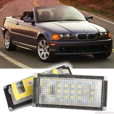 2x LED Kennzeichenleuchte BMW 3er E46 Cabriolet Nummernschildleuchte - Bild 1 von 4